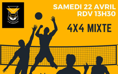 Tournoi de volley 4×4 mixte