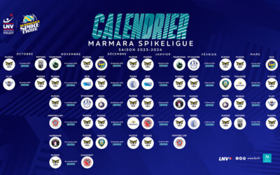 Calendrier de la saison 2023/2024 de la Marmara SpikeLigue